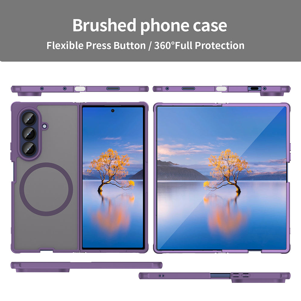 MagSafe-kuori Samsung Galaxy Z Fold7 F966:lle, Techsuit, HaloFrost II, Violetti
