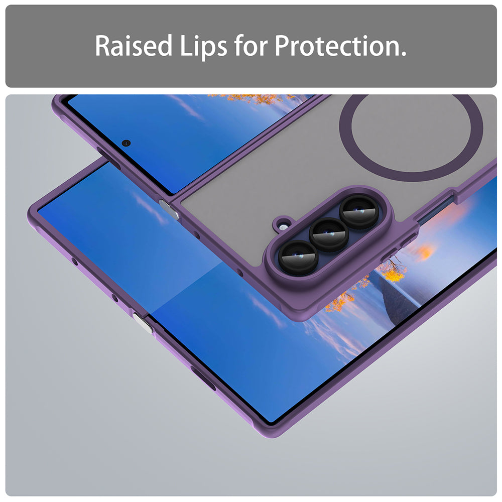 MagSafe-kuori Samsung Galaxy Z Fold7 F966:lle, Techsuit, HaloFrost II, Violetti