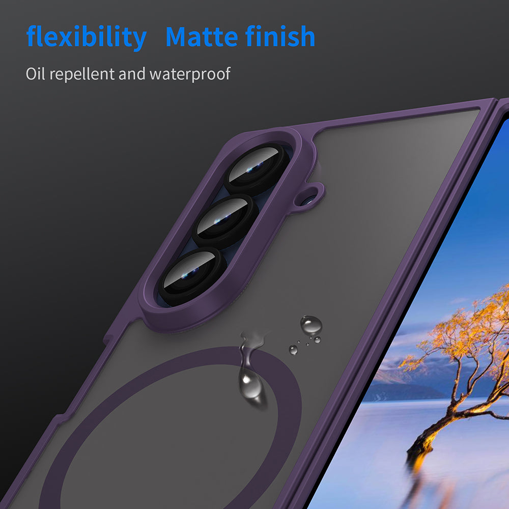 MagSafe-kuori Samsung Galaxy Z Fold7 F966:lle, Techsuit, HaloFrost II, Violetti