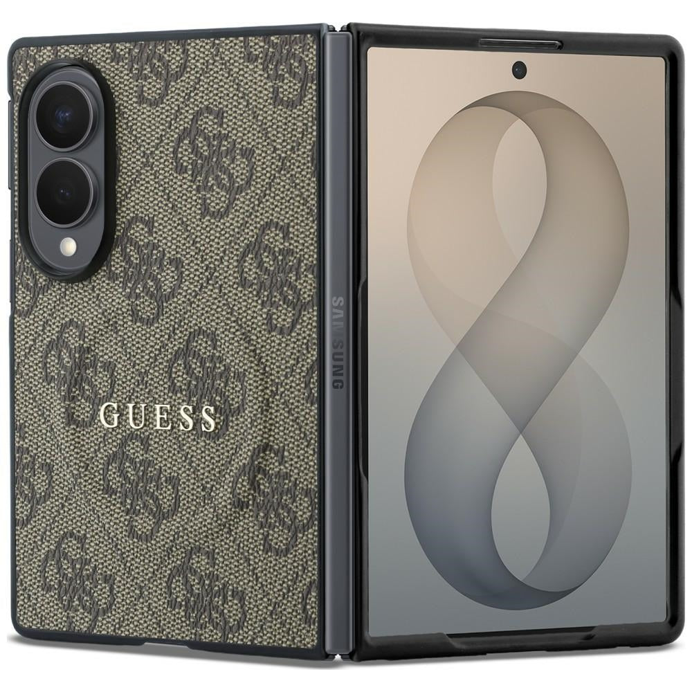 MagSafe-kuori Samsung Galaxy Z Fold8 F971:lle, Guess, 4G Leather Classic, Ruskea