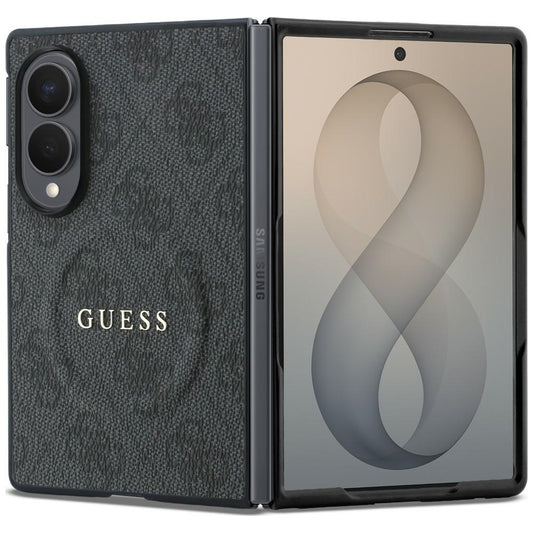 MagSafe-kuori Samsung Galaxy Z Fold8 F971:lle, Guess, 4G Leather Classic, Musta
