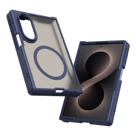 MagSafe-kuori Samsung Galaxy Z Fold8 F971:lle, Techsuit, HaloFrost II, Laivastonsininen