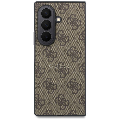 MagSafe-kuori Samsung Galaxy Z Fold8 Ultra F976:lle, Guess, 4G Leather Classic, Ruskea