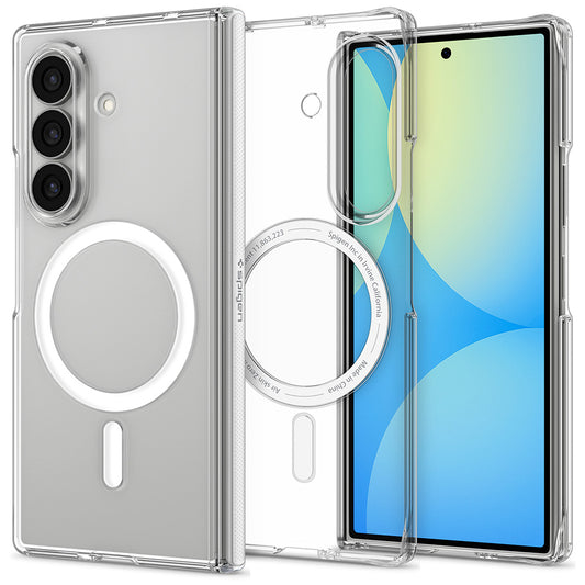 MagSafe-kuori Samsung Galaxy Z Fold8 Ultra F976:lle, Spigen, Air Skin Zero, Kirkas Valkoinen ACS11495