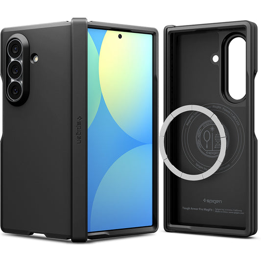 MagSafe-kuori Samsung Galaxy Z Fold8 Ultra F976:lle, Spigen, Tough Armor Pro, Musta ACS11507