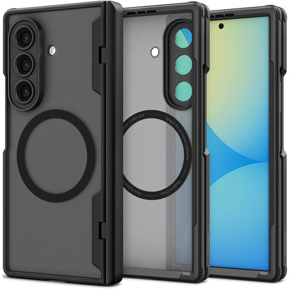MagSafe-kuori Samsung Galaxy Z Fold8 Ultra F976:lle, Spigen, Ultra Hybrid Pro, Matta Musta ACS12102