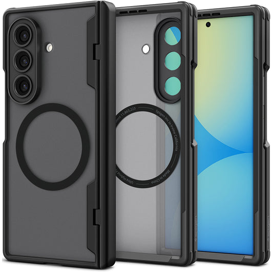 MagSafe-kuori Samsung Galaxy Z Fold8 Ultra F976:lle, Spigen, Ultra Hybrid Pro, Matta Musta ACS12102