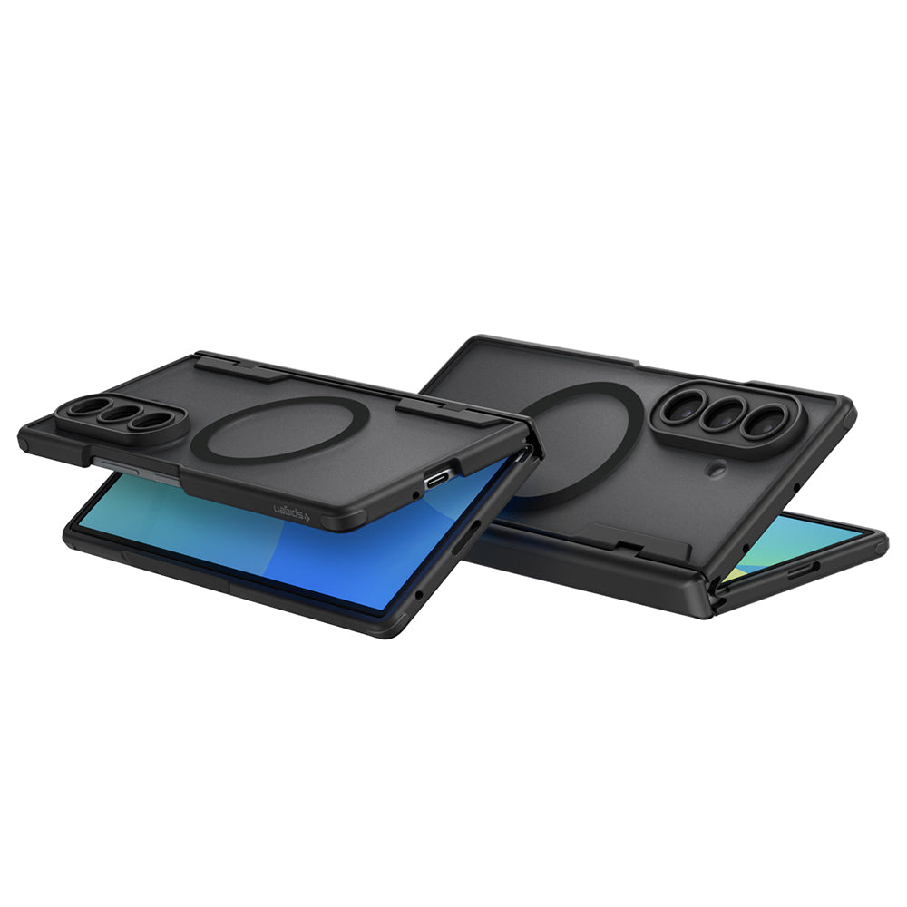 MagSafe-kuori Samsung Galaxy Z Fold8 Ultra F976:lle, Spigen, Ultra Hybrid Pro, Matta Musta ACS12102