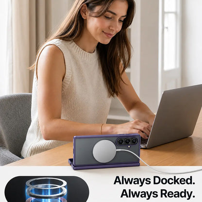 MagSafe-suojakuori Samsung Galaxy Z Fold8 Ultra F976:lle, Torras, Guardian, Tummanvioletti