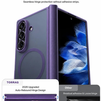 MagSafe-suojakuori Samsung Galaxy Z Fold8 Ultra F976:lle, Torras, Guardian, Tummanvioletti