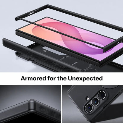 MagSafe-kuori Samsung Galaxy Z Fold8 Ultra F976:lle, Torras, Ostand Q3 Spin, Musta