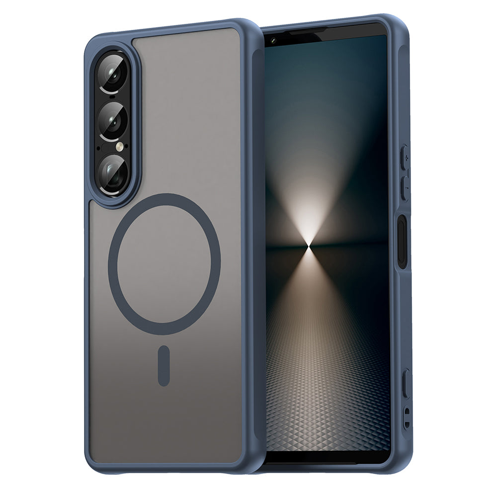 MagSafe Case for Sony Xperia 1 VII, Techsuit, HaloFrost II, Navy Blue