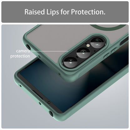 MagSafe Case for Sony Xperia 1 VII, Techsuit, HaloFrost II, Green