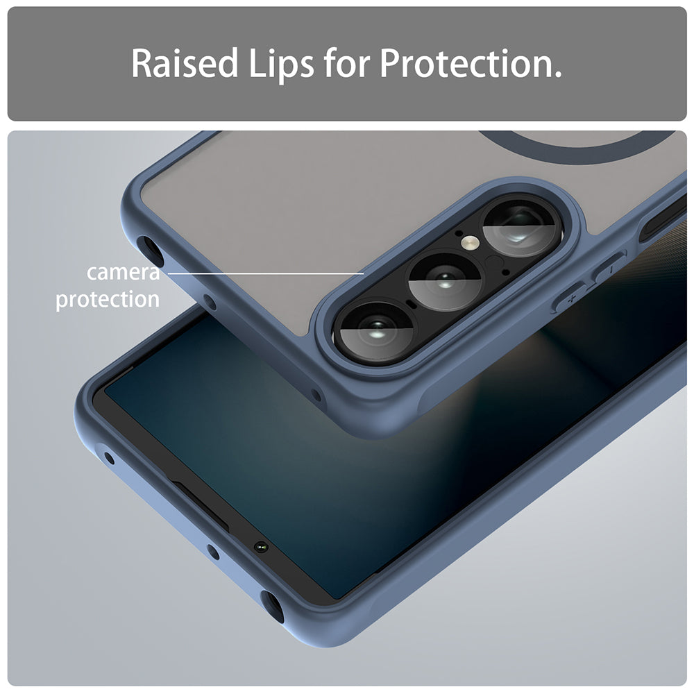 MagSafe-kuori Sony Xperia 1 VIII:lle, Techsuit, HaloFrost II, Laivastonsininen