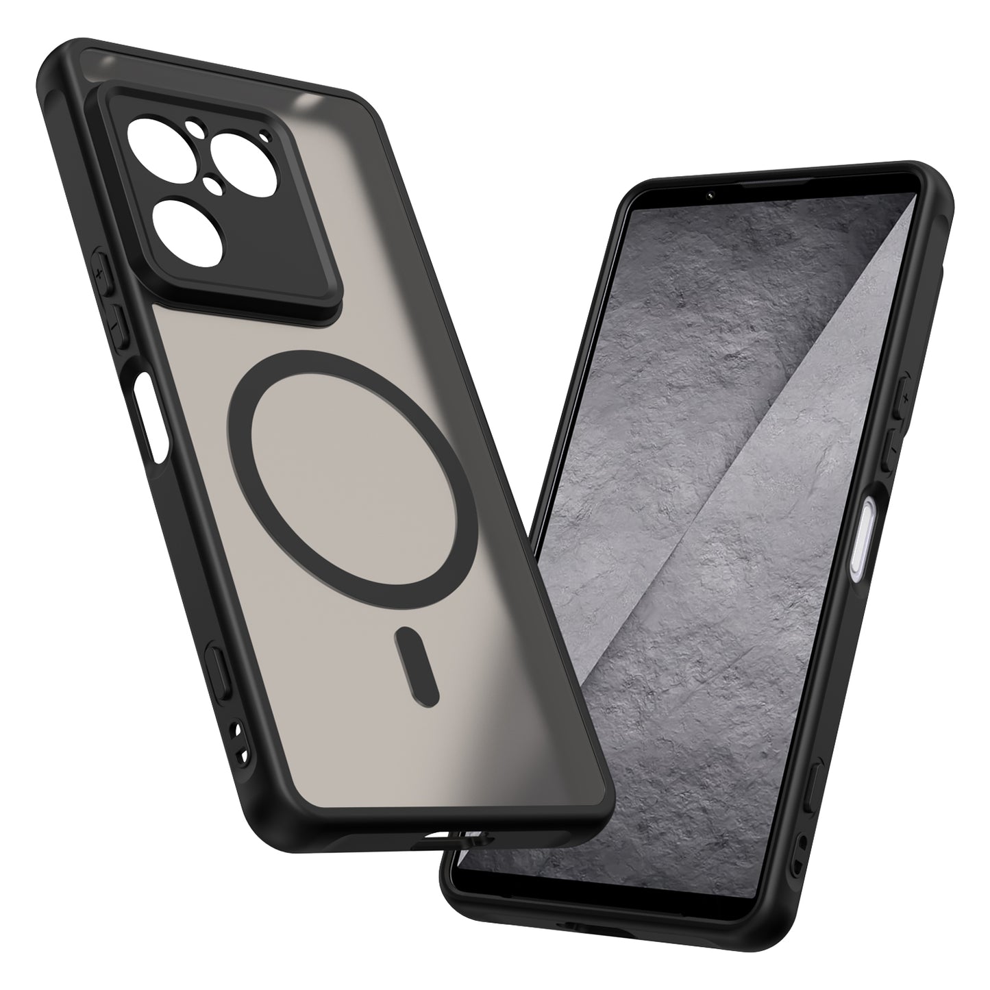 MagSafe-kuori Sony Xperia 1 VIII:lle, Techsuit, HaloFrost II, Musta
