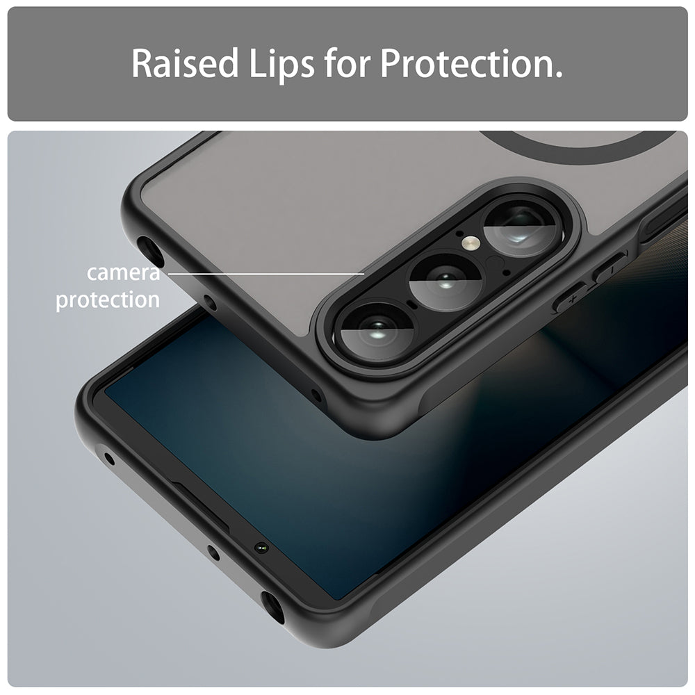 MagSafe-kuori Sony Xperia 1 VIII:lle, Techsuit, HaloFrost II, Musta