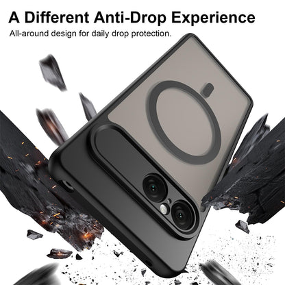 MagSafe-kuori Sony Xperia 10 VIII:lle, Techsuit, HaloFrost II, Musta