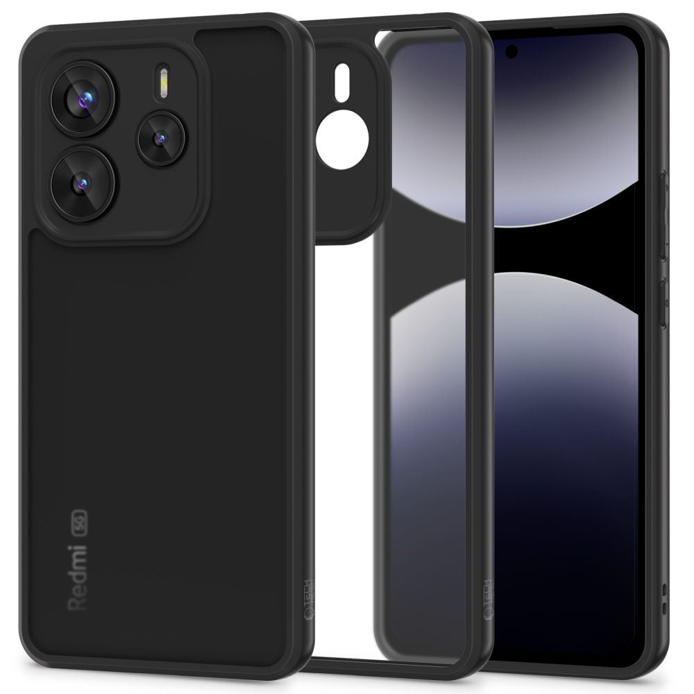 Suojakotelo Xiaomi Redmi Note 14 5G:lle, Tech-Protect, Magmat, Musta