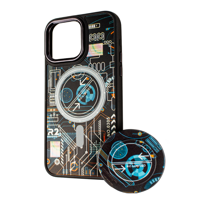 MagSafe-kuori Xiaomi Redmi 10A / 9C:lle, BOTER, MagPopsocket-teknologia, monivärinen