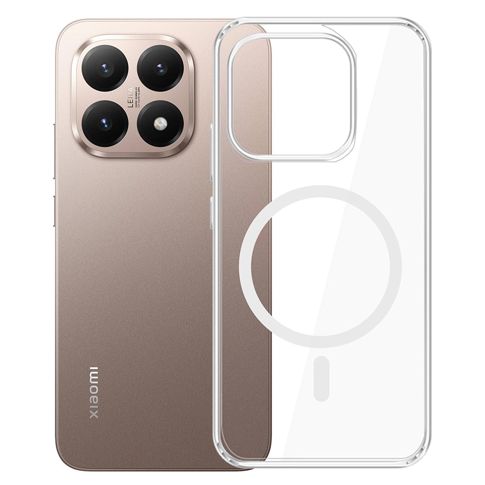 MagSafe-kotelo Xiaomi 15T:lle, 3MK, Armor MagCase, Läpinäkyvä