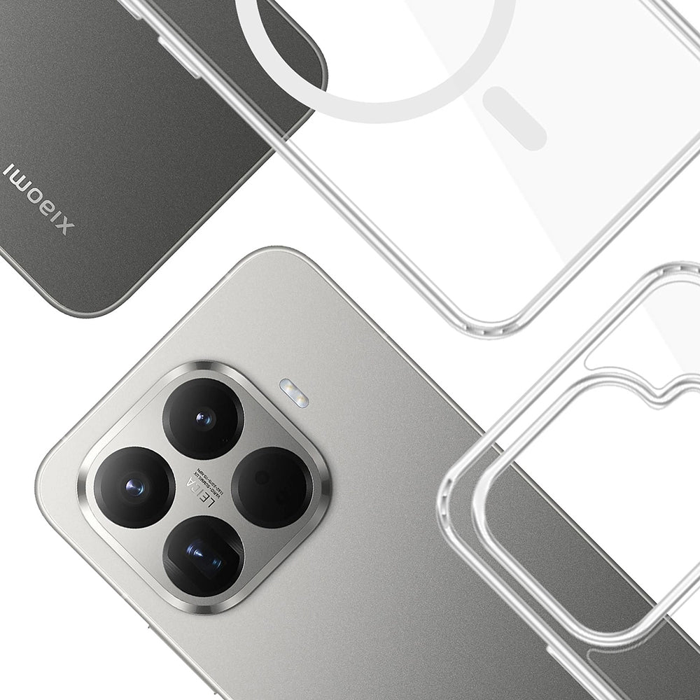 MagSafe-kotelo Xiaomi 15T Prolle, 3MK, Armor MagCase, Läpinäkyvä