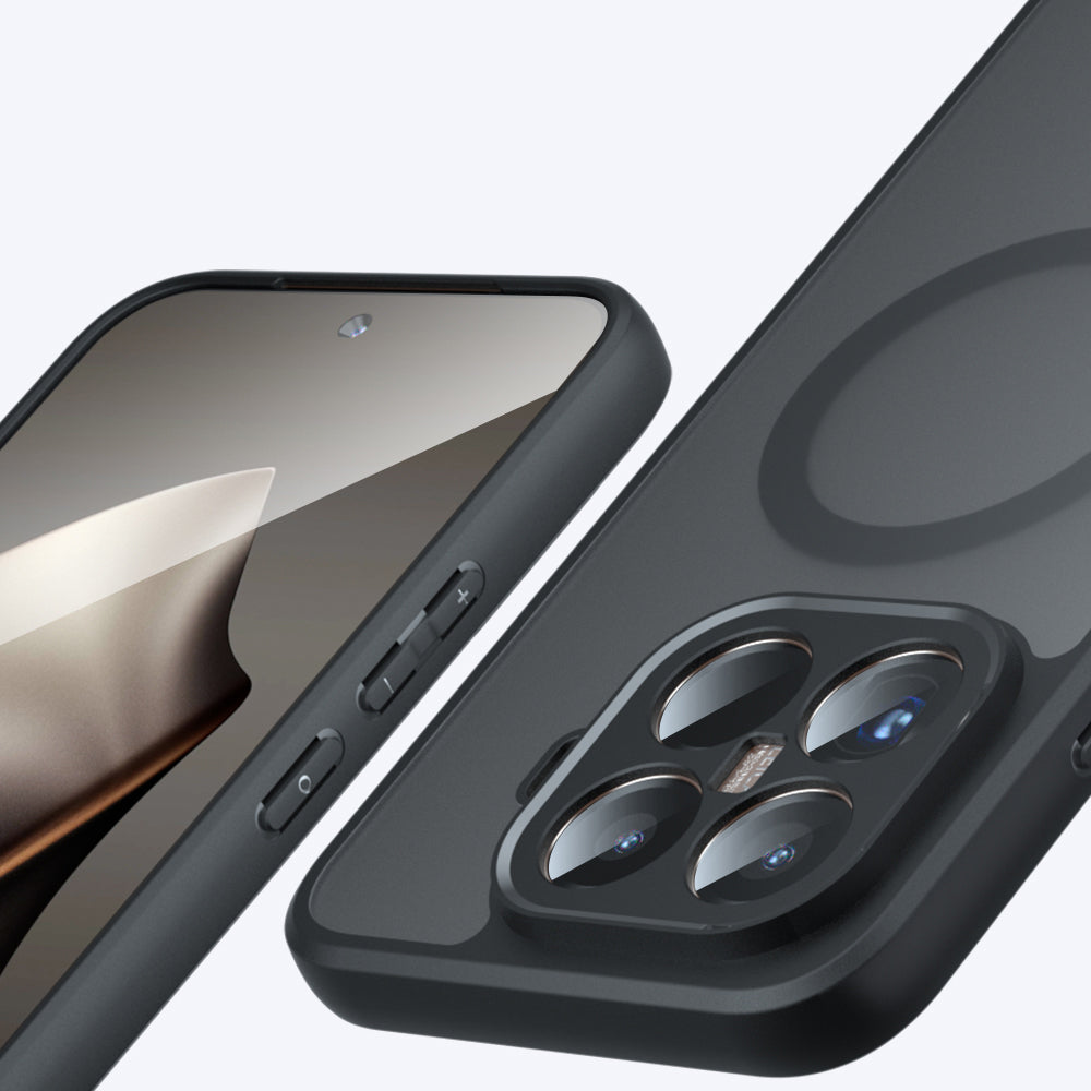 MagSafe-kotelo Xiaomi 15T:lle, Techsuit, PureFrost, Satinoitu Musta