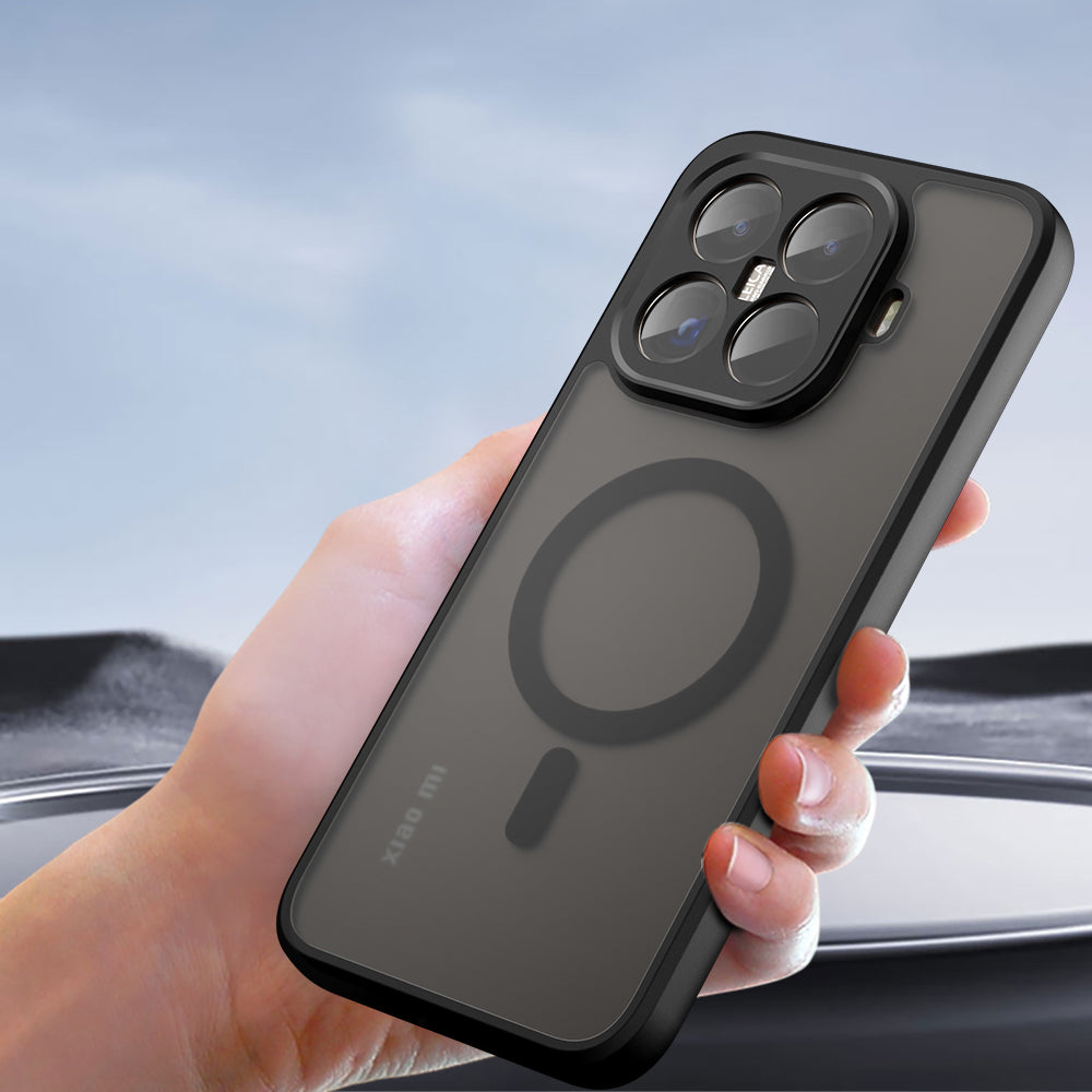 MagSafe-kotelo Xiaomi 15T:lle, Techsuit, PureFrost, Satinoitu Musta