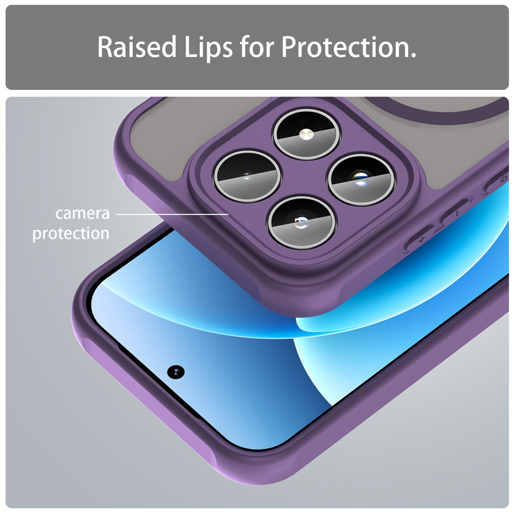 MagSafe-kotelo Xiaomi 17:lle, Techsuit, HaloFrost II, Violetti