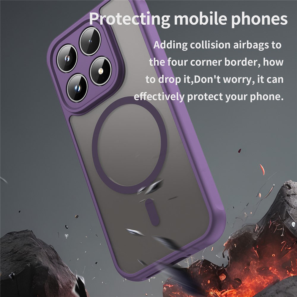 MagSafe-kotelo Xiaomi 17:lle, Techsuit, HaloFrost II, Violetti