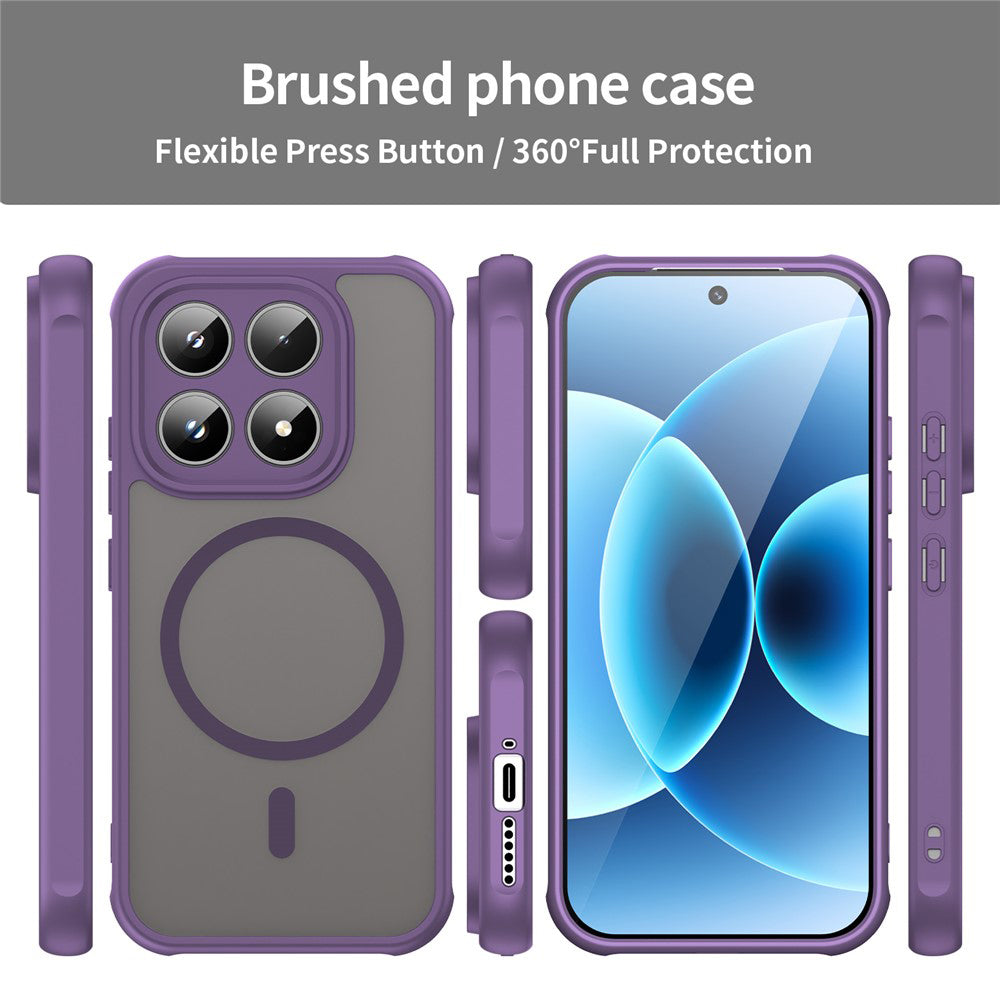 MagSafe-kotelo Xiaomi 17:lle, Techsuit, HaloFrost II, Violetti