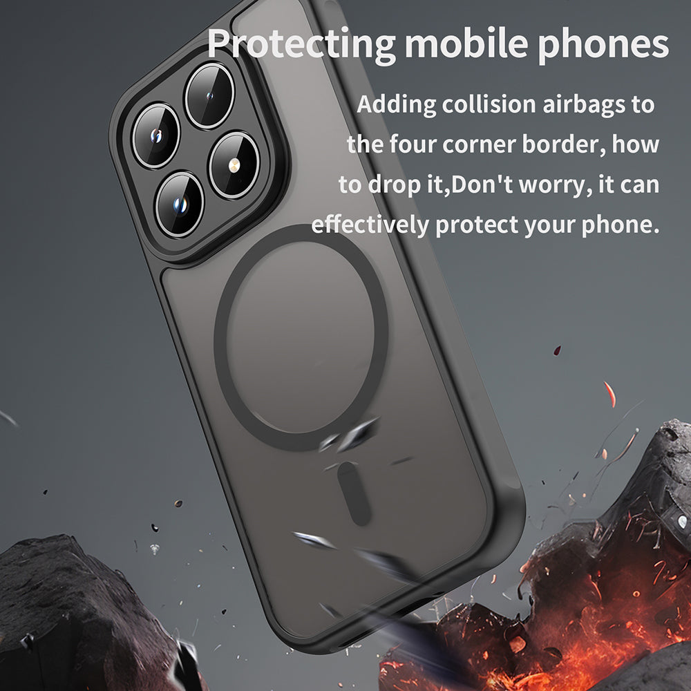 MagSafe-kotelo Xiaomi 17:lle, Techsuit, HaloFrost II, Musta