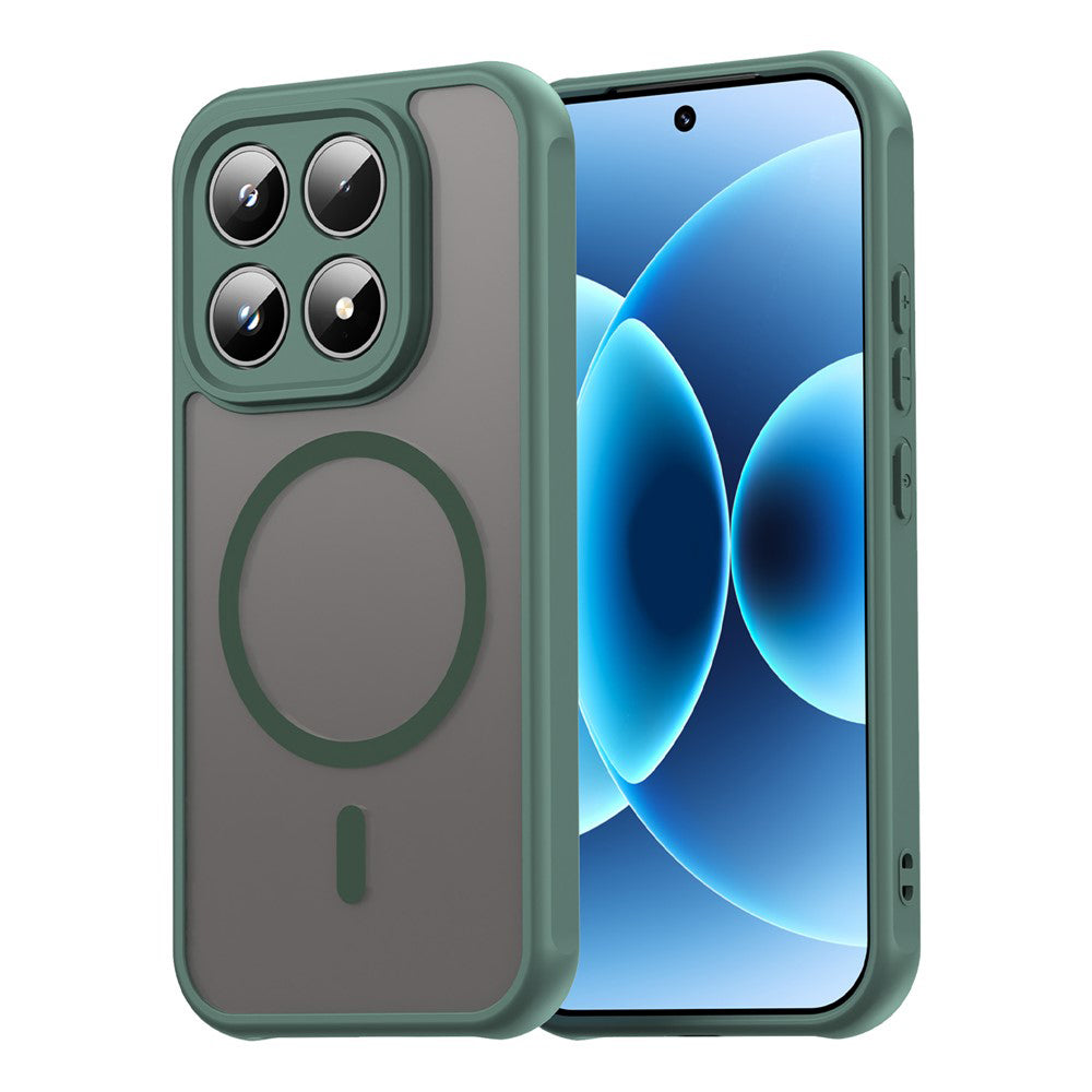 MagSafe-kotelo Xiaomi 17:lle, Techsuit, HaloFrost II, Vihreä