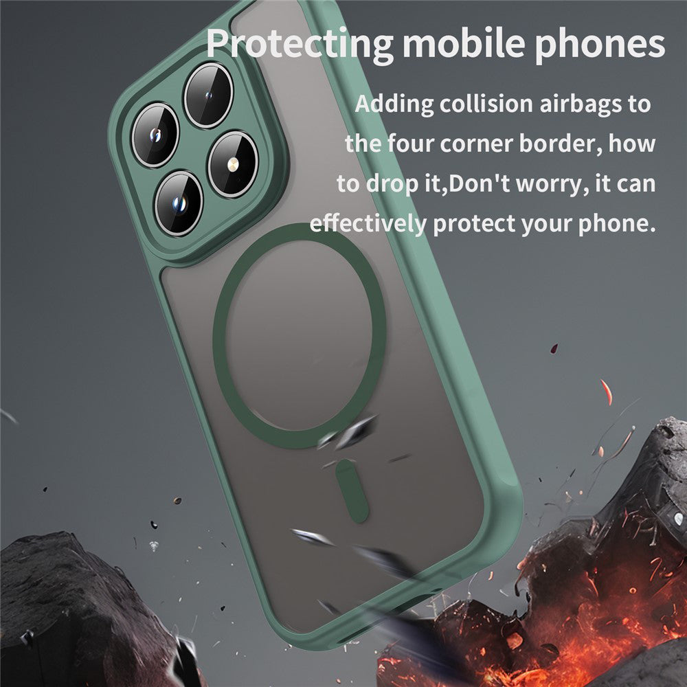 MagSafe-kotelo Xiaomi 17:lle, Techsuit, HaloFrost II, Vihreä