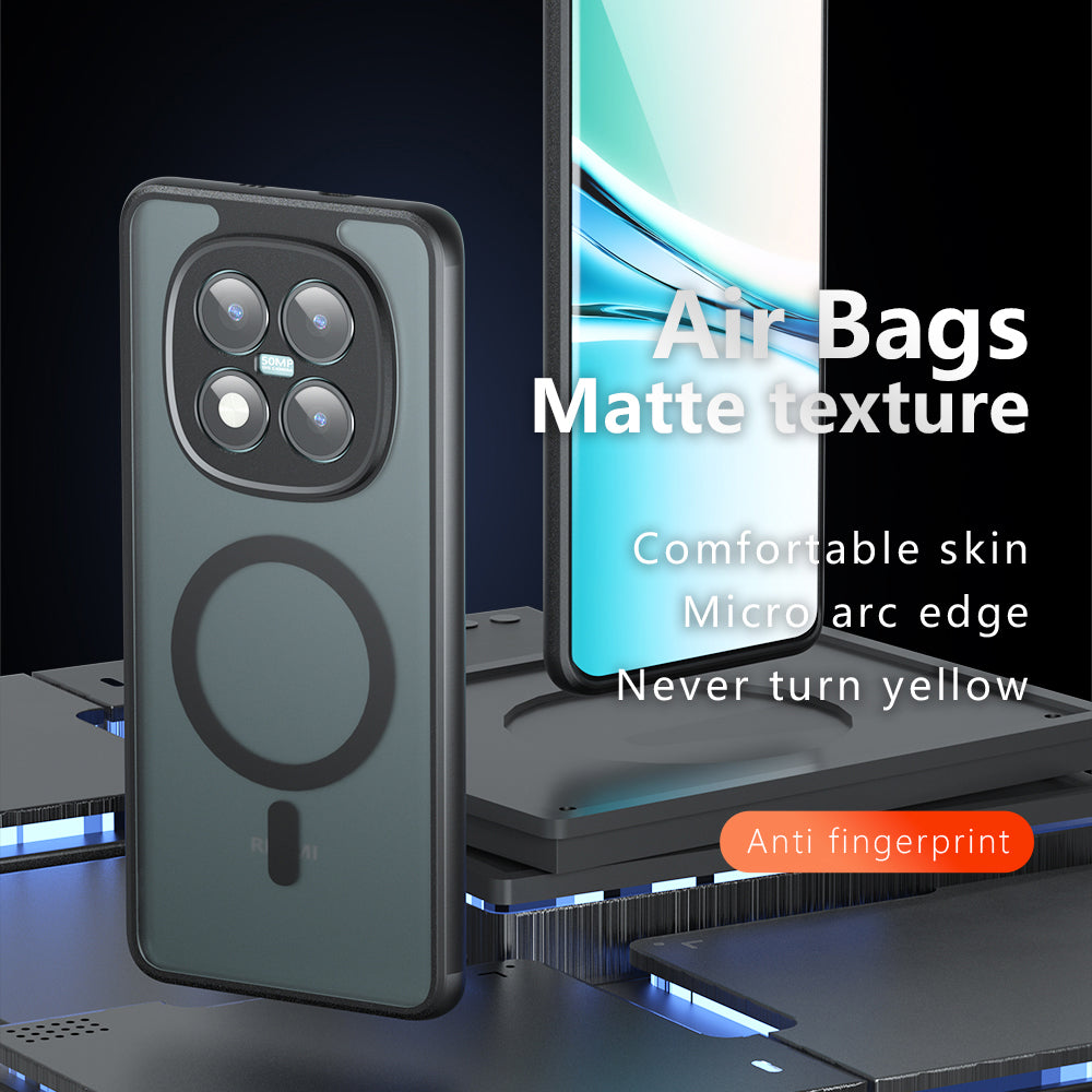 MagSafe-kotelo Xiaomi 17:lle, Techsuit, PureFrost, Satinoitu Musta