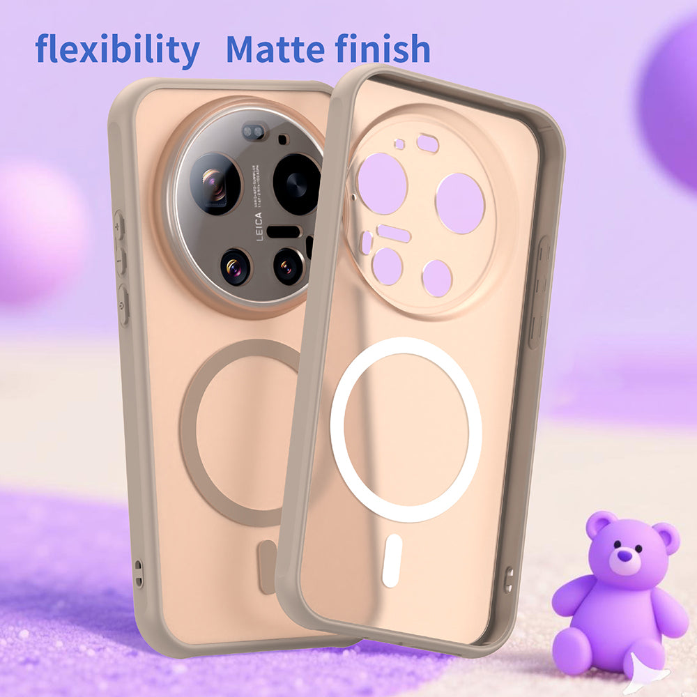 MagSafe Case for Xiaomi 17 Ultra, Techsuit, HaloFrost II, Gold