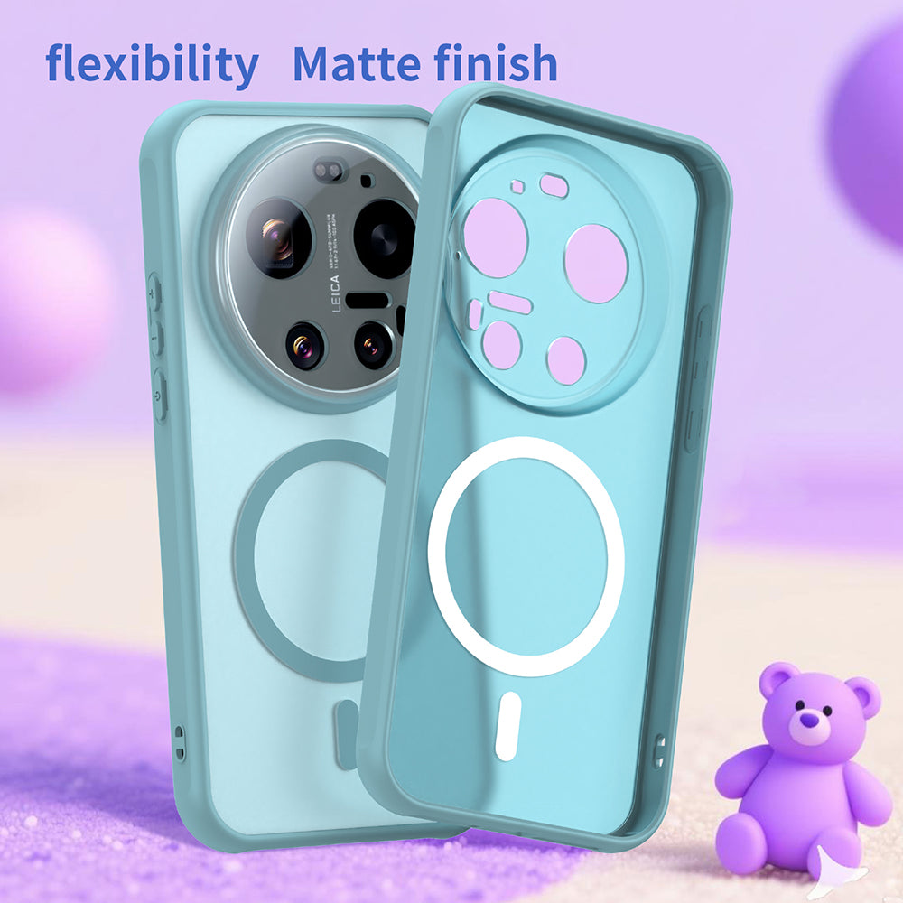 MagSafe-kotelo Xiaomi 17 Ultra -puhelimelle, Techsuit, HaloFrost II, Vaaleanvihreä