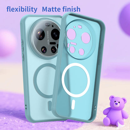 MagSafe-kotelo Xiaomi 17 Ultra -puhelimelle, Techsuit, HaloFrost II, Vaaleanvihreä