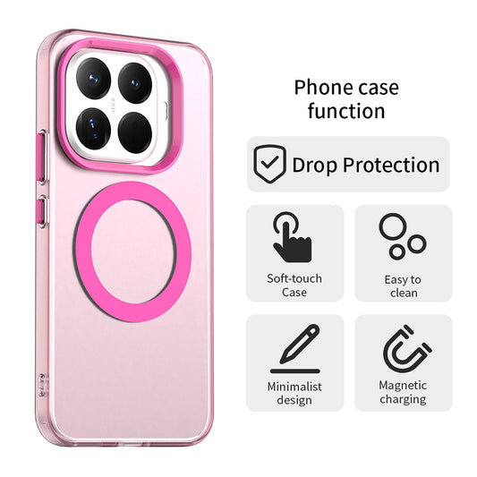 MagSafe-kuori Xiaomi 17T:lle, Techsuit, CandyCase, Vaaleanpunainen