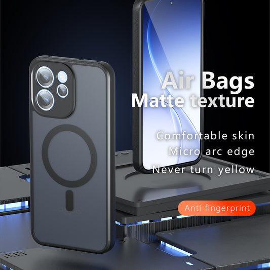 MagSafe-kuori Xiaomi 17T:lle, Techsuit, PureFrost, satiinimusta