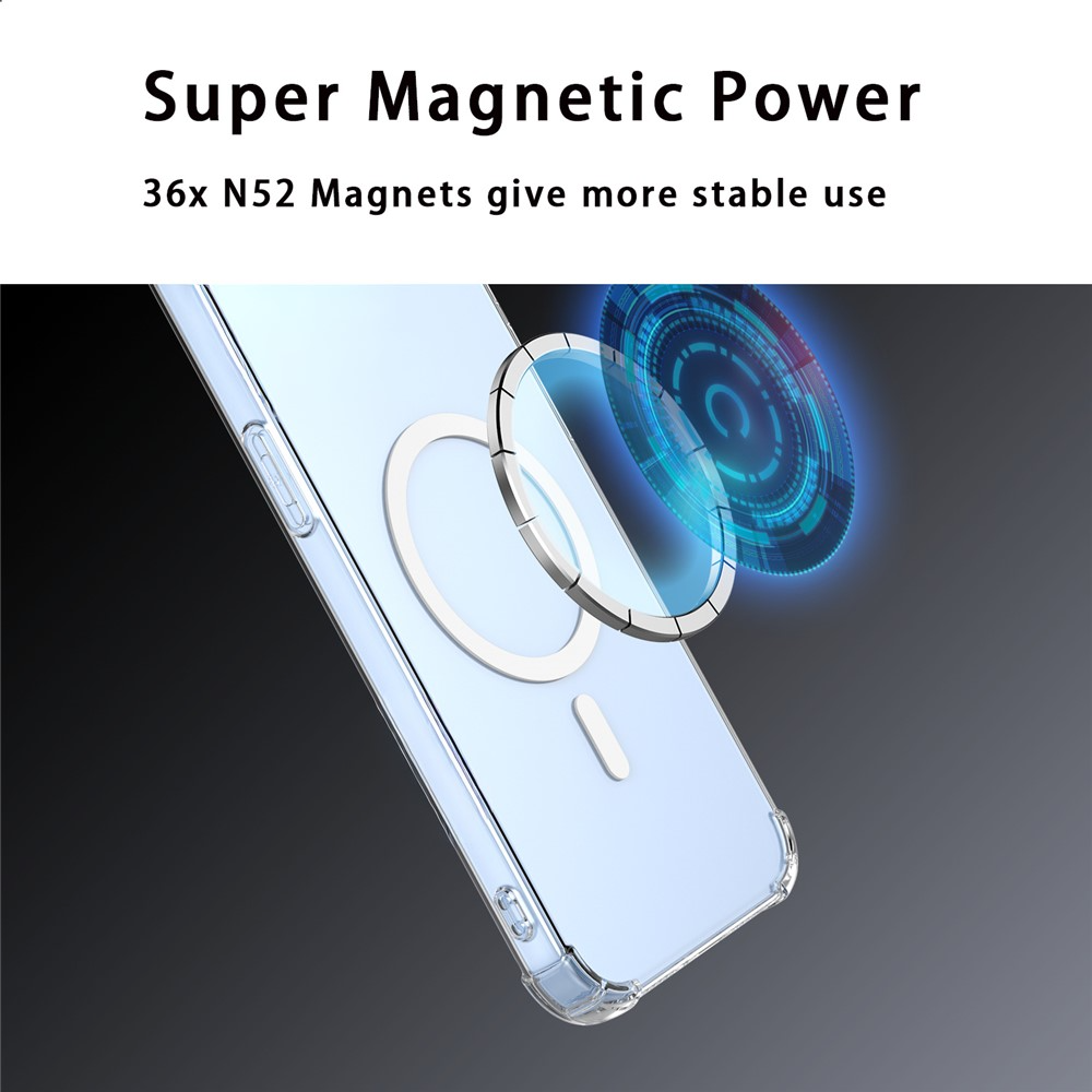 MagSafe-kuori Xiaomi 17T:lle, OEM, Iskunkestävä, Läpinäkyvä