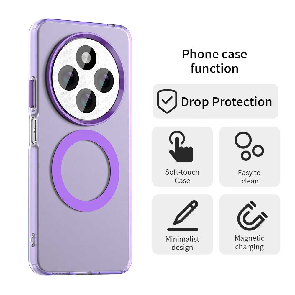 MagSafe-kuori Xiaomi Poco C75 / Redmi 14C:lle, Techsuit, CandyCase, Violetti