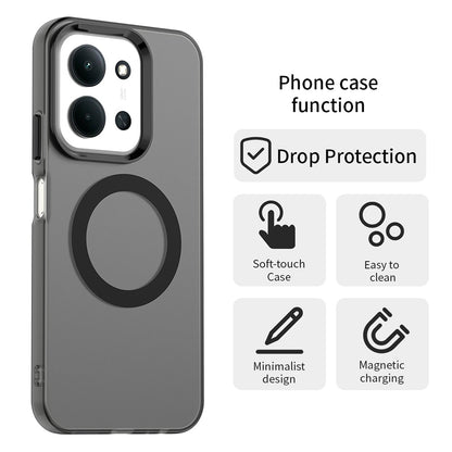 MagSafe-kuori Xiaomi Poco C85 4G / Redmi 15C 5G / 15C 4G:lle, Techsuit, CandyCase, Musta