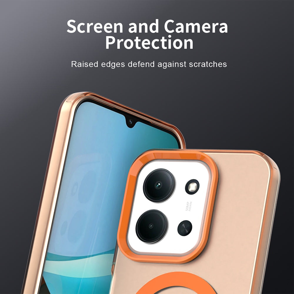 MagSafe-kuori Xiaomi Poco C85 4G / Redmi 15C 5G / 15C 4G:lle, Techsuit, CandyCase, Oranssi
