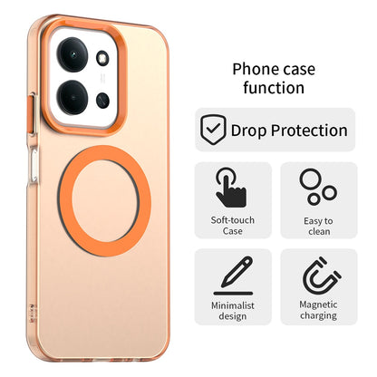 MagSafe-kuori Xiaomi Poco C85 4G / Redmi 15C 5G / 15C 4G:lle, Techsuit, CandyCase, Oranssi