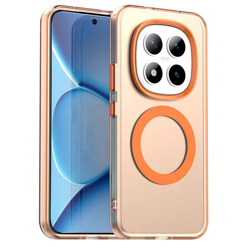 MagSafe-kotelo Xiaomi Poco M8 Pro / Redmi Note 15 Pro+ 5G, Techsuit, CandyCase, Oranssi