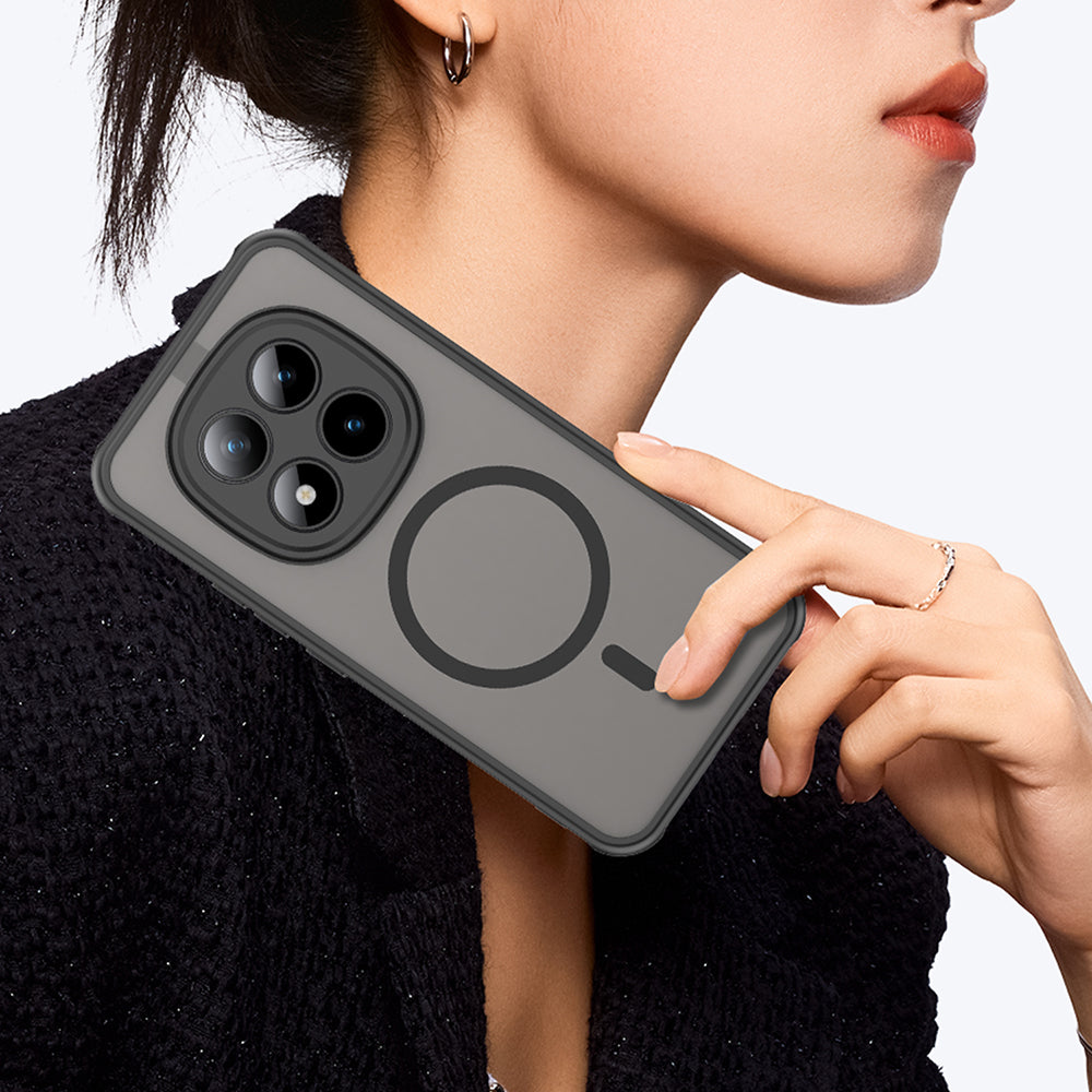 MagSafe-kotelo Xiaomi Poco M8 Pro / Redmi Note 15 Pro+ 5G, Techsuit, HaloFrost II, Musta