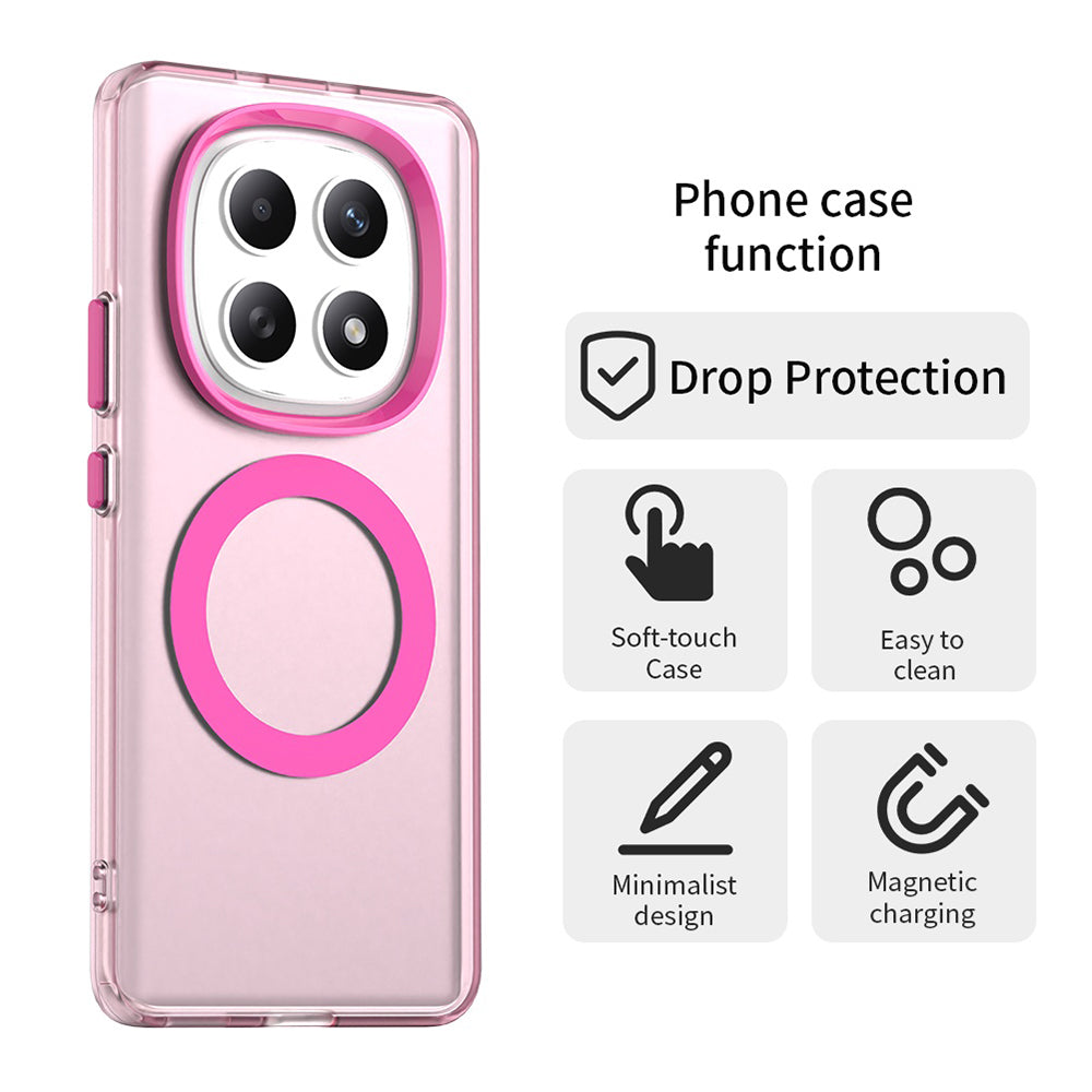 MagSafe Case for Xiaomi Poco M8 / Redmi Note 15 5G / Note 15 4G, Techsuit, CandyCase, Pink