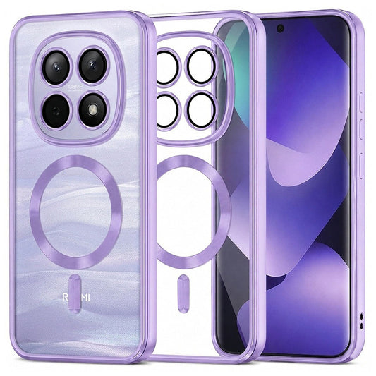 MagSafe-kuori Xiaomi Poco M8 / Redmi Note 15 5G / Note 15 4G:lle, Techsuit, Luxury Crystal, Vaalean violetti
