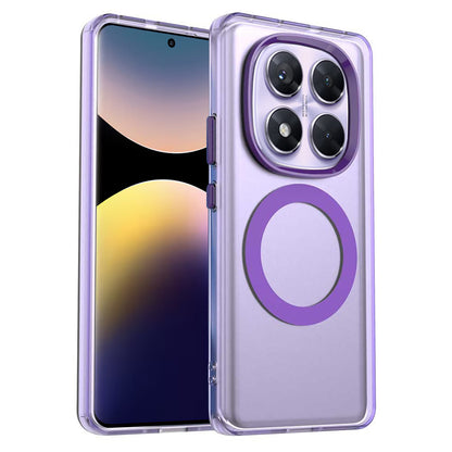 MagSafe-kuori Xiaomi Poco X7 / Redmi Note 14 Pro 5G:lle, Techsuit, CandyCase, Violetti