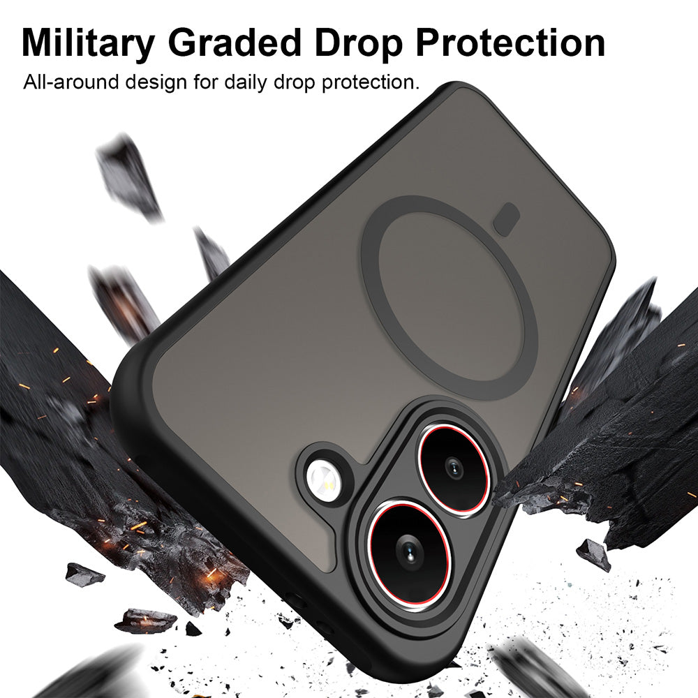 MagSafe-kotelo Xiaomi Poco X8 Prolle, Techsuit, HaloFrost II, Musta